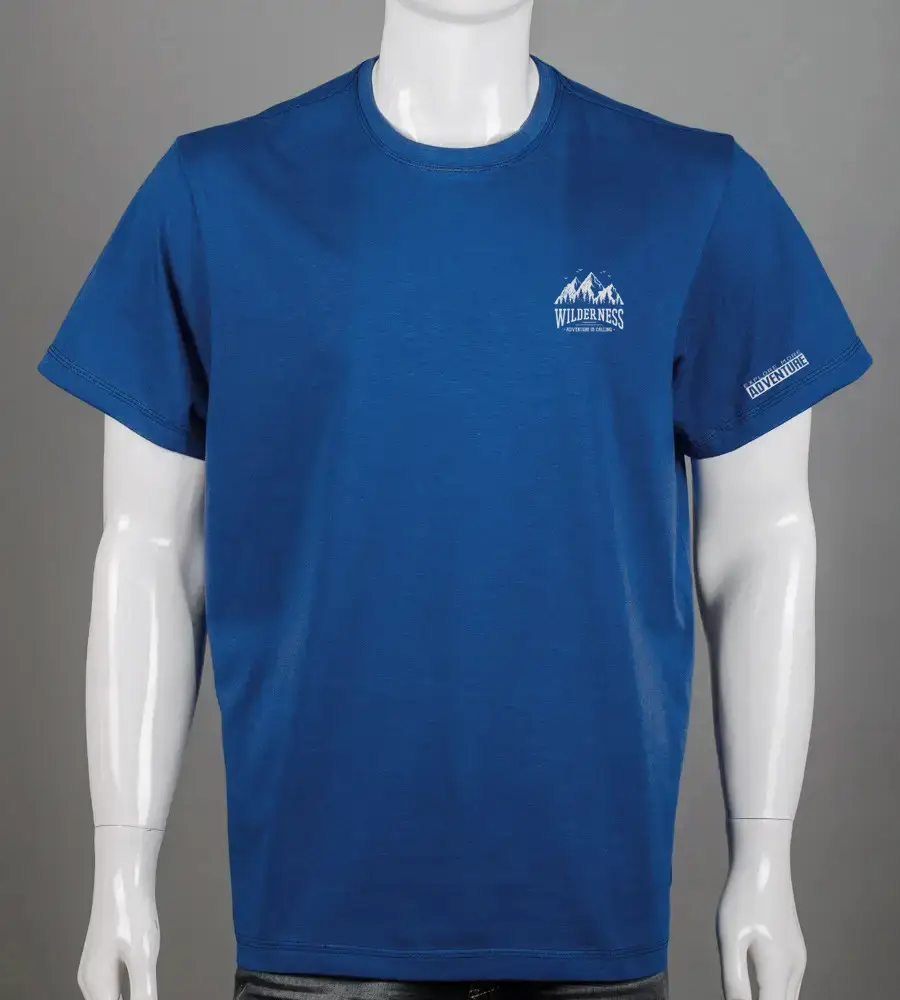 Футболка супер-батал Wilderness 2405сб (Уп.2шт 5XL,6XL), Синій