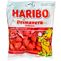 Жевательный мармелад , Желейки Haribo Primavera Erdbeeren 160г, Германия