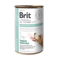 Вологий корм для собак Brit VetDiets Dog Struvite, при лікуванні та для профілактики сечокам'яної хвороби, 400 г (індичка)