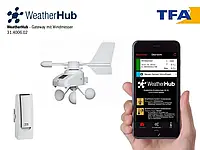 Вимірювач швидкості та напрямку вітру для смартфонів TFA WeatherHub 31400602 (Бесплатна доставка)