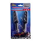 Поворотники на мотоцикл, мопед, скутер, електровелосипед LED динамічні, чорного кольору, фото 3