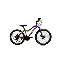 Подростковый горный велосипед Smart rider 24 Unicorn фиолетовый
