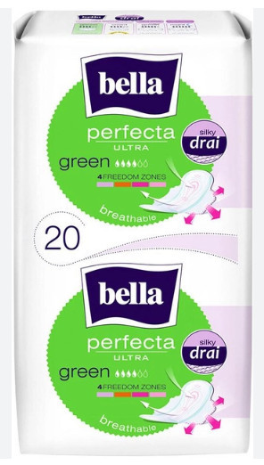Гігієнічні прокладки Bella Perfecta Ultra Green 20 шт (5900516306007)