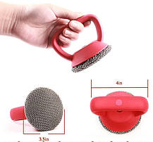 Щітка-металічний скребок із ручкою для миття посуду Cleaning Brush 207494, фото 6