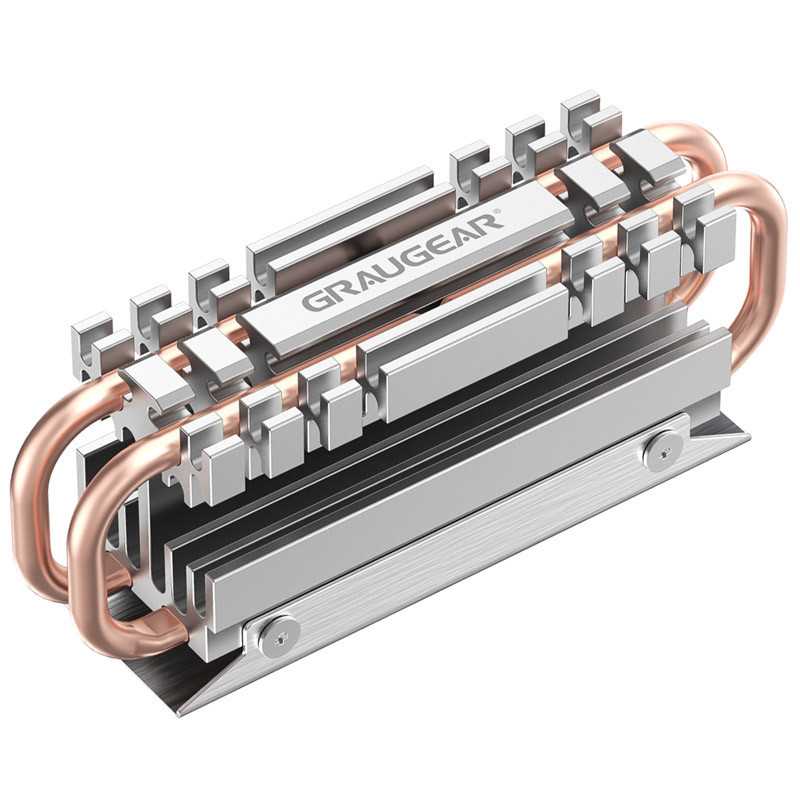 GRAUGEAR M.2 2280 NVMe SATA SSD Heatsink - пасивний кулер