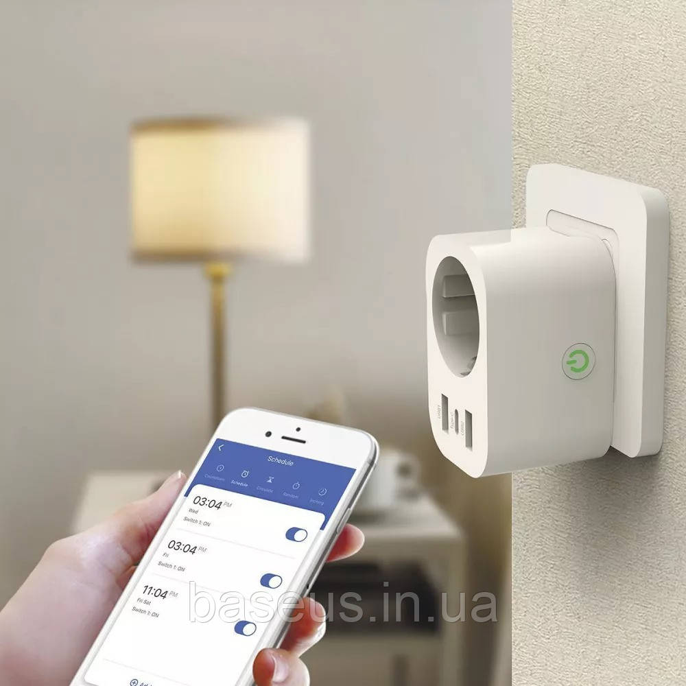 Wi-Fi розетка Proove Rapid Smart Socket PD-02 EU 1AC (white), фото 1