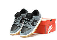 Жіночі кросівки Nike SB Dunk Low Black Grey (чорно-сірі) модні демісезонні повсякденні кросівки Y14542