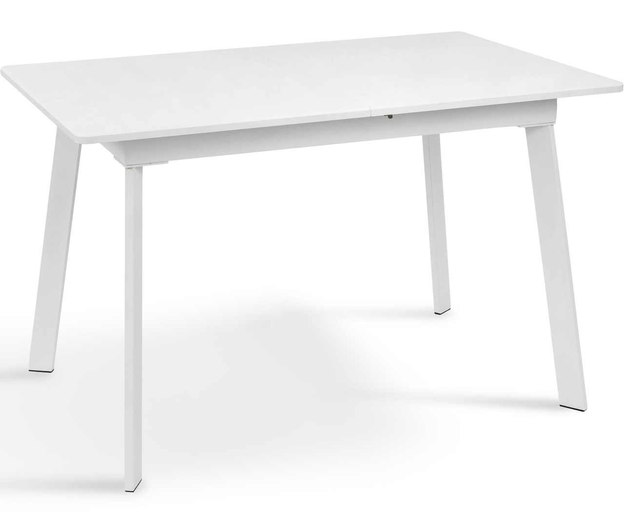 Стіл обідній розкладний на металевих ніжках Етна білий, метал білий ТМ Мікс Мебель