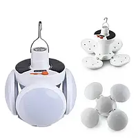 Ліхтар Лампа для кемпінгу акумуляторна BL 2029 + SOLAR на сонячній батареї ORG