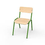 Стілець дитячий ISO 1 зр.гр, спинка та сидіння - пряма фанера 8мм, фото 2