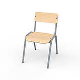 Стілець дитячий ISO 1 зр.гр, спинка та сидіння - пряма фанера 8мм, фото 3