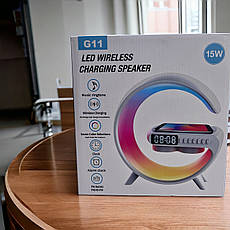 Світильник-колонка LED Wireless Charging Speaker G11, фото 3