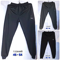Чоловічі легкі спортивні штани з манжетами, трикотаж. Розміри норма 46, 48, 50, 52, 54, Україна