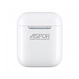 Bluetooth-навушники Aspor AirPods S4004 wireless charger кейс із бездротовою зарядкою, Оригінал!, фото 4