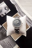 Жіночий наручний годинник Guess silver&black, фото 3