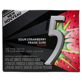 Жувальна гумка Wrigley's 5 Strawberry без сахара