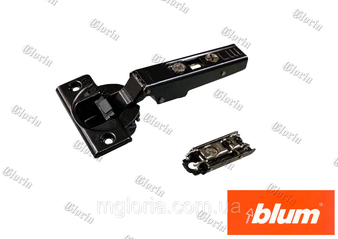 Завіса накладна з дотягувачем Blum Clip-Top чорний онікс 71B3550 ONS