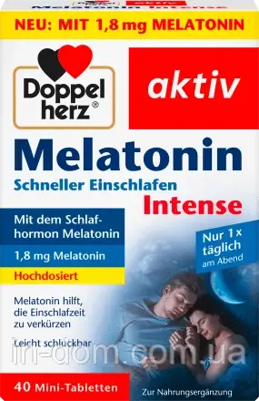 Doppelherz Melatonin Комплекс для сну з мелатоніном 40 шт.