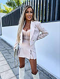Жіночий костюм (спідниця\шорти+піджак),жіночі костюми новинка 2024, фото 5