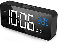 Светодиодный настольные часы, будильник с термометром Latec