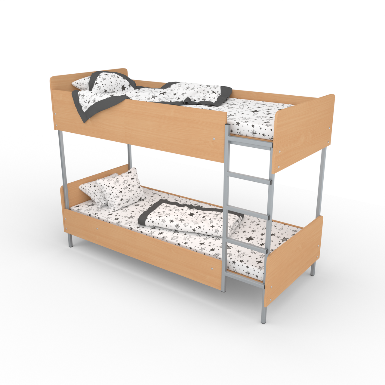 Ліжко двоярусне з дробиною1950х850х1450, фото 1