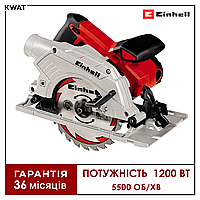 Пила циркулярная ручная электрическая 1200 Вт Einhell TE-CS 165 Диск 165 мм 5500 об мин