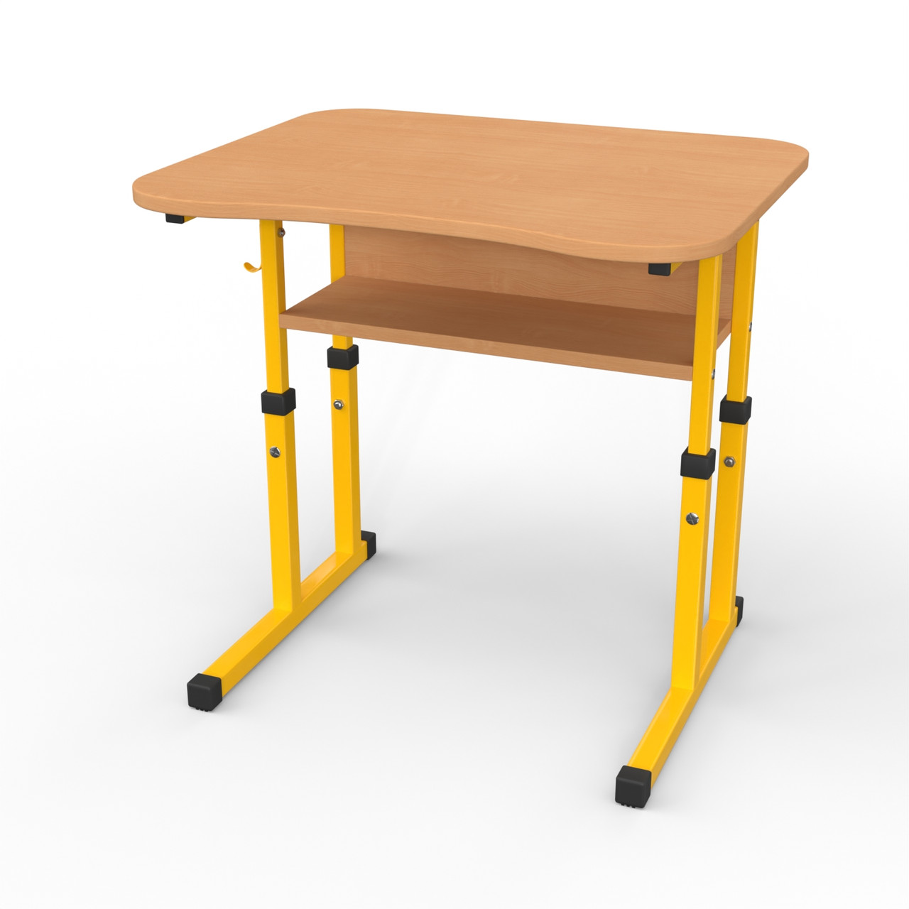 Парта Школяр 3-6 зр. гр. p з вирізом під учня 700х585 пряма\з нахилом, фото 1