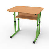 Парта Школяр 3-6 зр. гр. p з вирізом під учня 700х585 пряма\з нахилом, фото 4