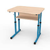 Парта Школяр 3-6 зр. гр. p з вирізом під учня 700х585 пряма\з нахилом, фото 5