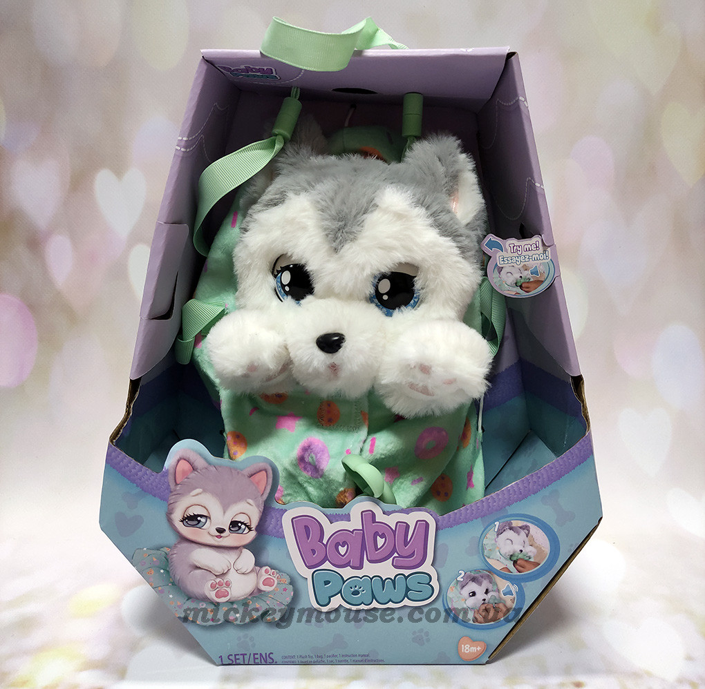 Baby Paws Little Live Pets Husky Dog Realistic Toy Husky Puppy Pet