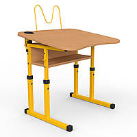 Парта Школяр з регульованим нахилом 3-6 зр. гр. p з вирізом під учня 700х500