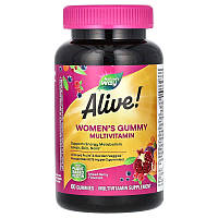 Мультивитамины для женщин Nature's Way, Alive! "Women's Gummy Complete Vitamins" фруктовый вкус (60 конфет)