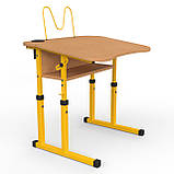 Парта Оптима з регульованим нахилом 3-6 зр. гр.600х500\700х500\700х585, фото 9