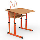 Парта Оптима з регульованим нахилом 3-6 зр. гр.600х500\700х500\700х585, фото 10