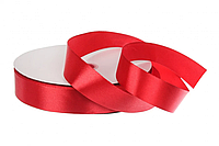 Стрічка атлас 91.4м*25мм червона (#133)