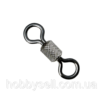 Рибальський Вертлюг катаний №1 ( 19 мм ) 10шт Вертлюжкі для риболовлі, фото 1