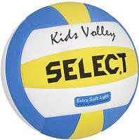Волейбольний м'яч Select KIDS VOLLEY NEW білий, жовтий, синій Уні 4