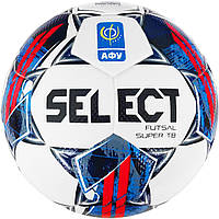 Футзальний м'яч Select FUTSAL SUPER TB  v22 АФУ біло-чевоний, синій Уні 4
