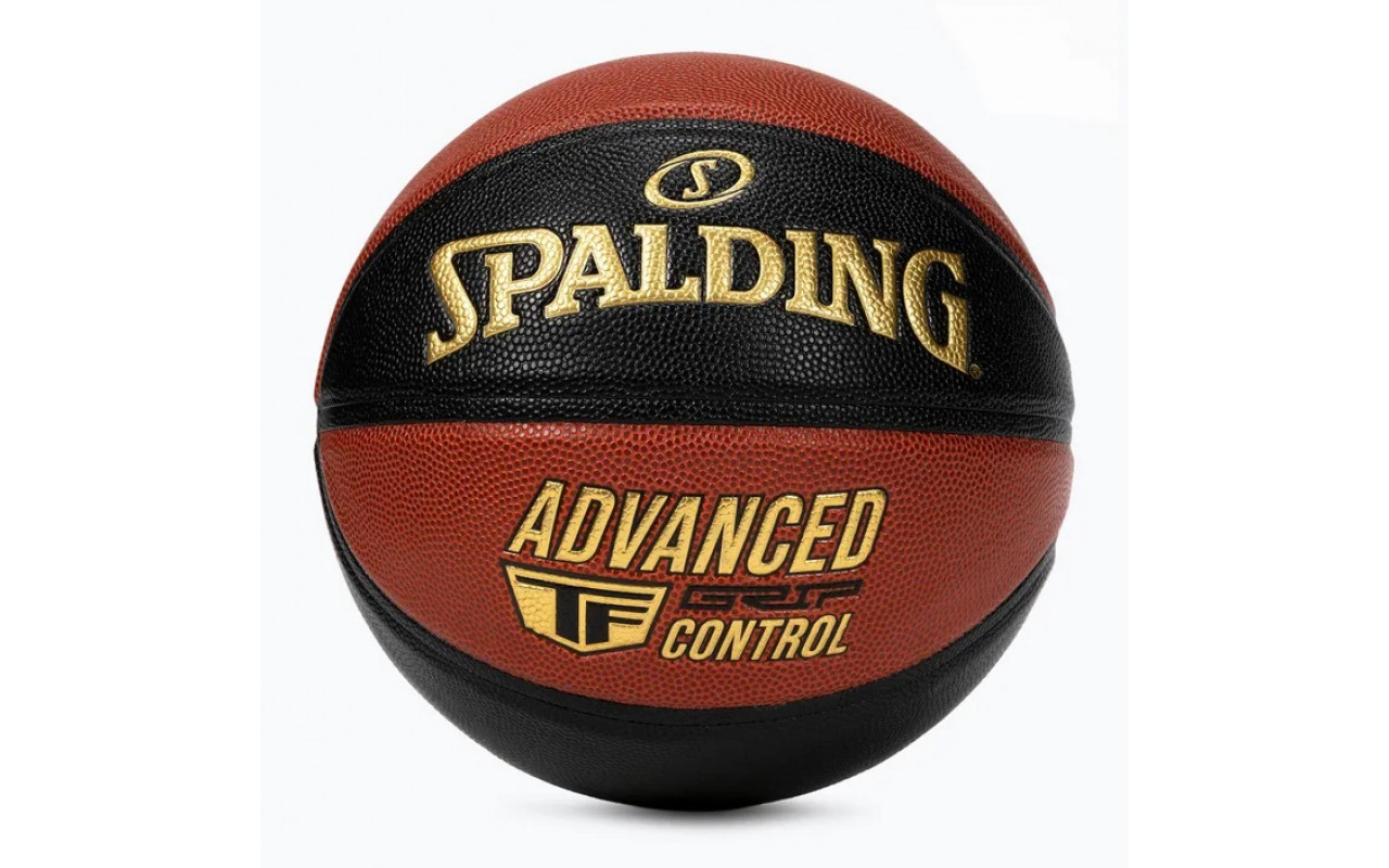 Баскетбольний м'яч Spalding Advanced Grip Control чорний, помаранчевий Уні 7