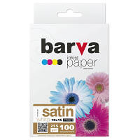 Фотобумага Barva 10x15, 255 g/m2, PROFI, 100арк, satin (V255-267) p