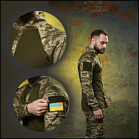 Боевая штурмовая рубашка огнупорная пиксель убакс военный ghost, тактическая рубашка Ubacs
