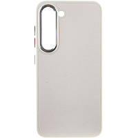 Шкіряний чохол Bonbon Leather Metal Style для Samsung Galaxy S23+ Білий / White