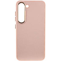 Шкіряний чохол Bonbon Leather Metal Style для Samsung Galaxy S23+, Рожевий / Light pink