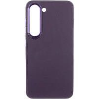 Шкіряний чохол Bonbon Leather Metal Style для Samsung Galaxy S23+, Фіолетовий / Dark Purple