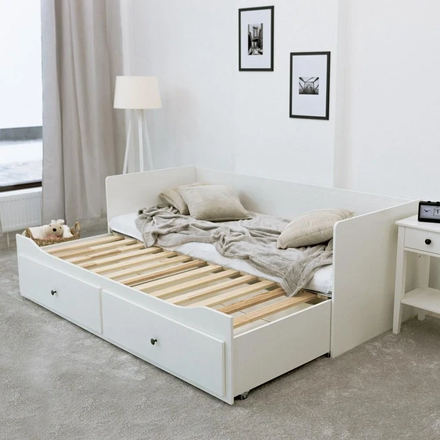 Детская кровать с выдвижными ящиками Daniel Кровать для спальни подростка (Кровати для подростков из дерева) - фото 3 - id-p2103579349