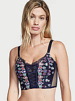 Корсет Victoria's Secret Unlined Bejeweled Embroidery Corset Top S Синий