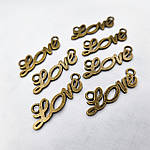 Міні декор LOVE 3.5 см. Бронза, фото 2