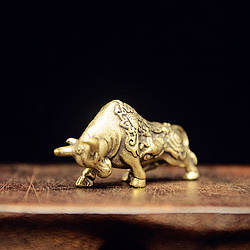 Фігурка "Бик/Тільець" (латунь),.брелок, талісман