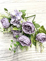 Штучна півонічна троянда (25 см), фото 4