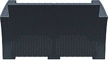 Диван, софа ротанг Dark Grey (Monaco Lounge Sofa), арт. 832, фото 6